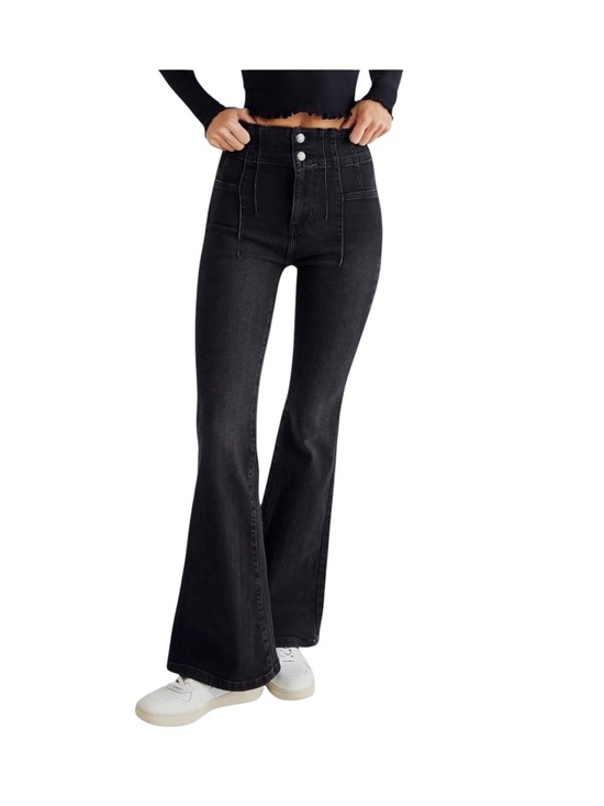 Free People Denim - NEW Free People Jayde Flare Jeans Black Size 28